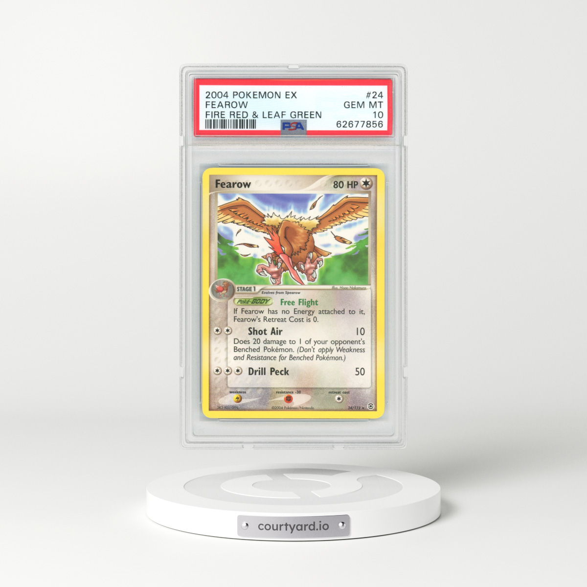 2004 EX FireRed & LeafGreen #24 Fearow (PSA 10 GEM MINT)