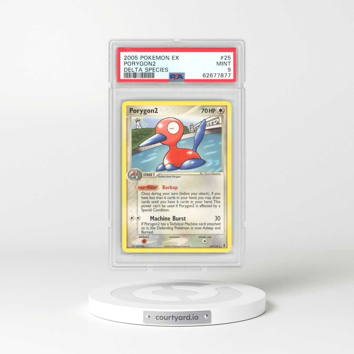 2005 EX Delta Species #25 Porygon 2 (PSA 9 MINT)