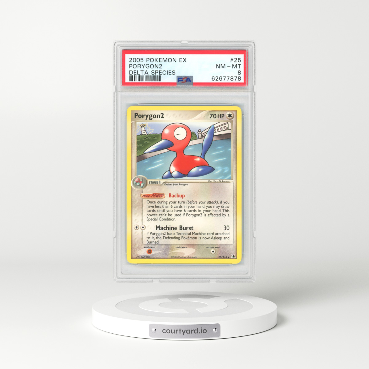 2005 EX Delta Species #25 Porygon2 (PSA 8 NM-MT)