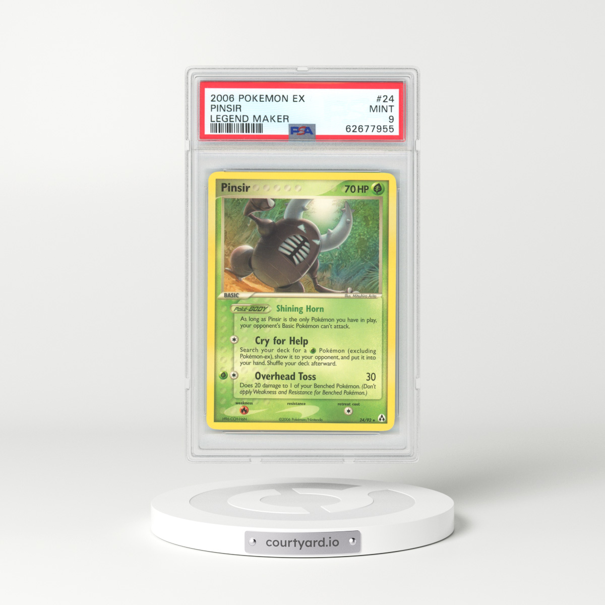 2006 EX Legend Maker #24 Pinsir (PSA 9 MINT)