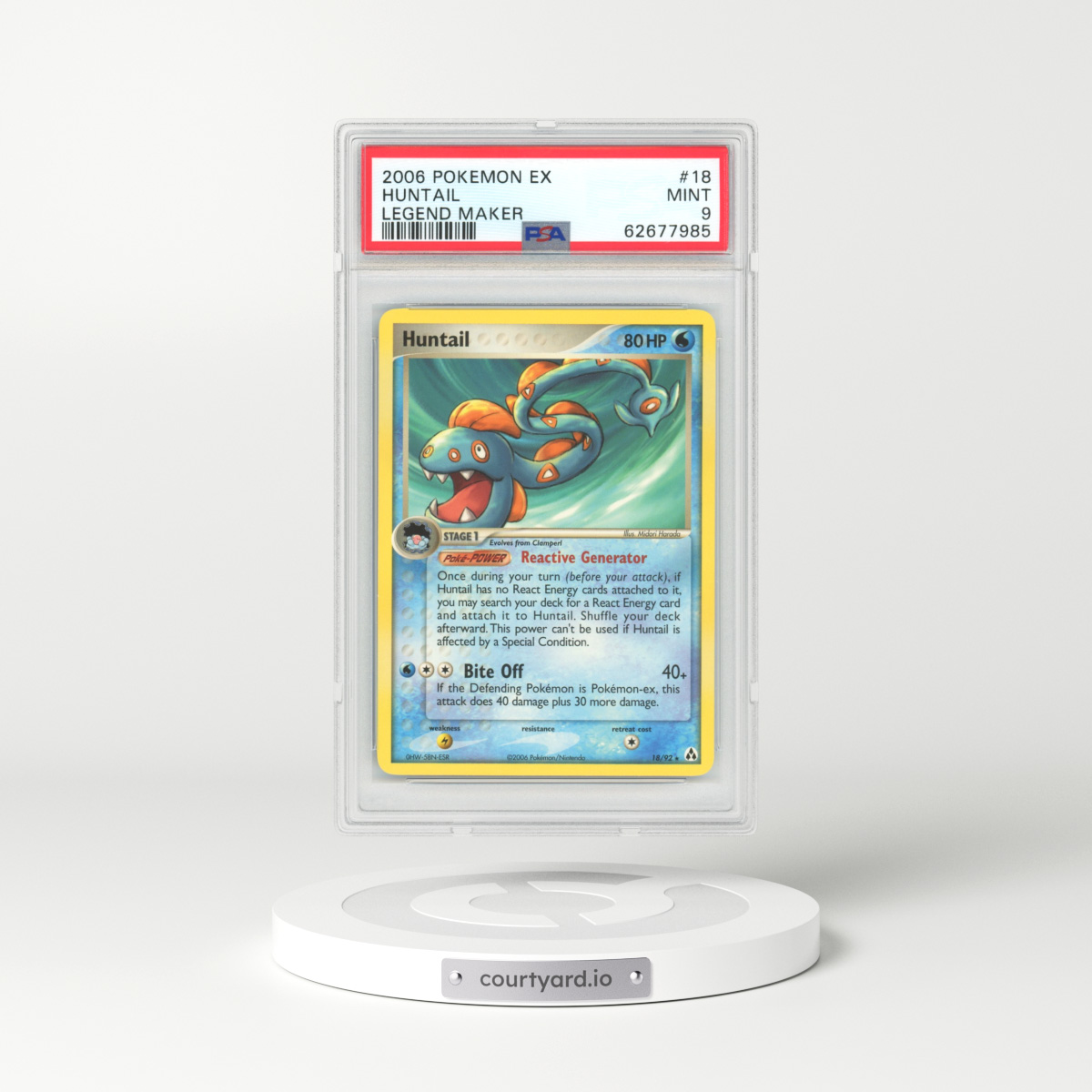 2006 EX Legend Maker #18 Huntail (PSA 9 MINT)