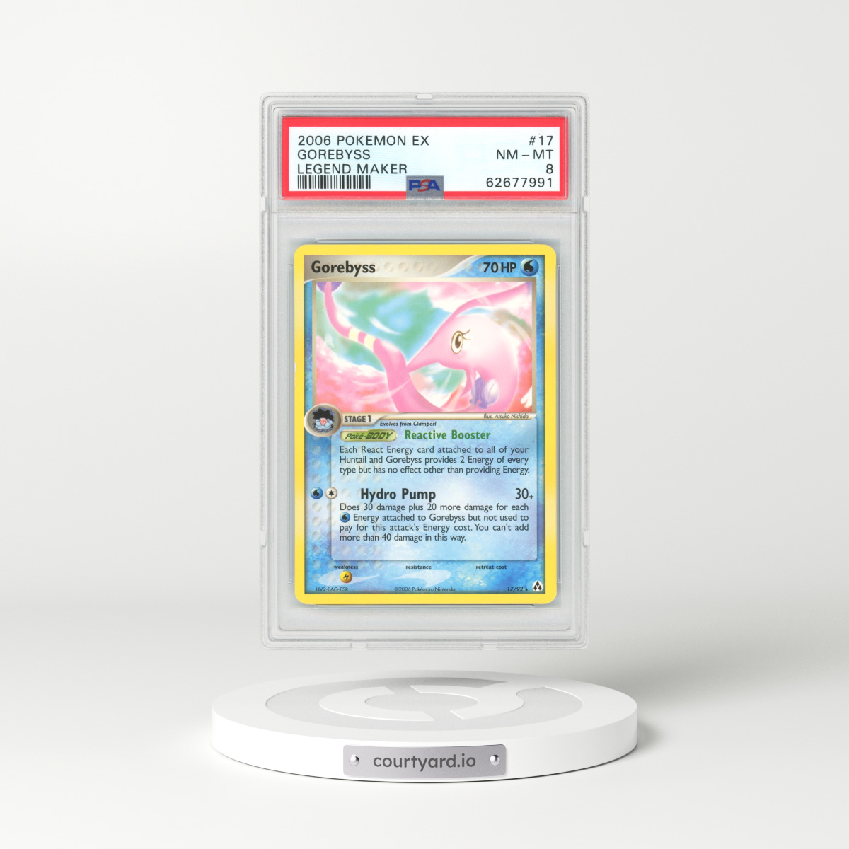 2006 EX Legend Maker #17 Gorebyss (PSA 8 NM-MT)