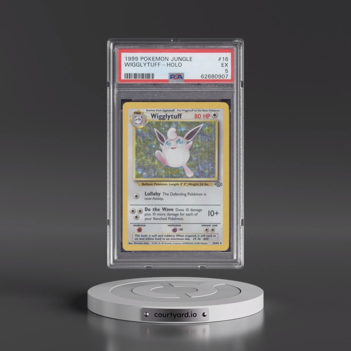 1999 Pokémon Jungle #16 Wigglytuff - Holo (PSA 5 EX)