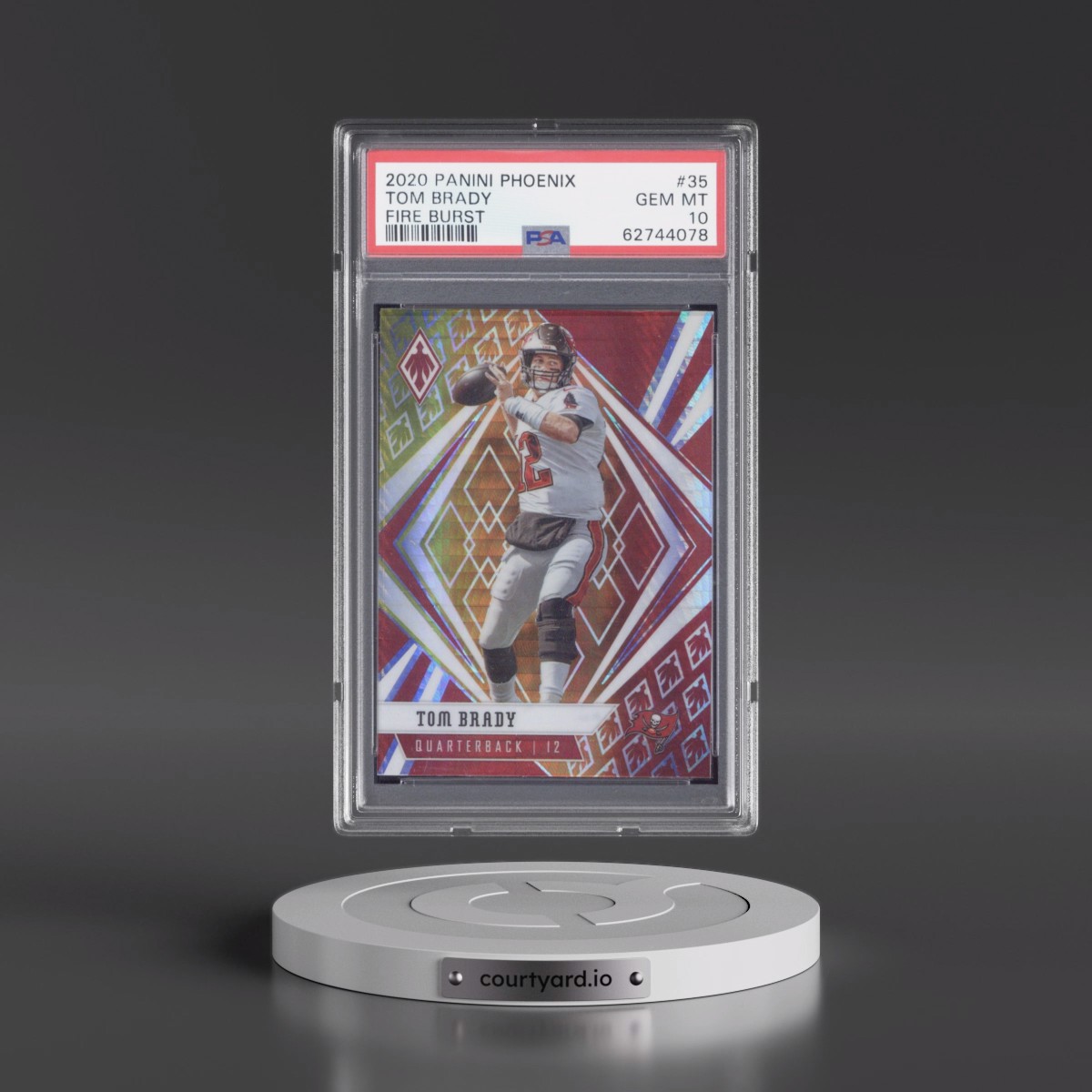 2020 Panini Phoenix #35 Tom Brady - Fire Burst (PSA 10 GEM MINT)