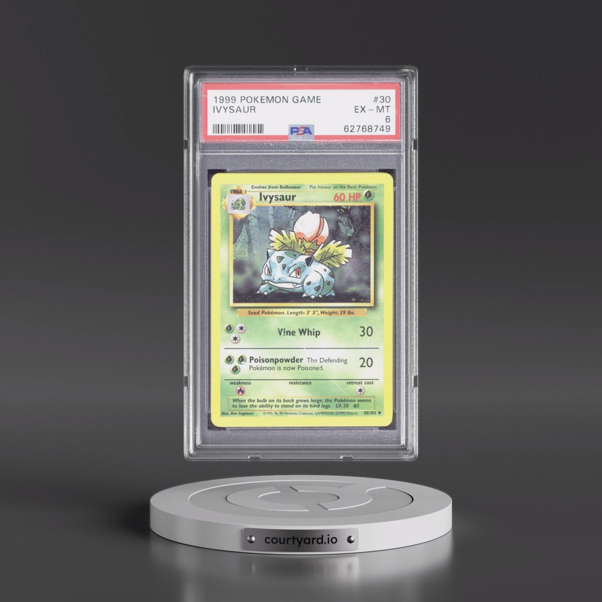 1999 Pokémon Game #30 Ivysaur (PSA 6 EX-MT)