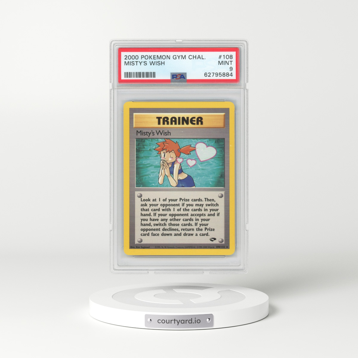 2000 Pokémon Gym Challenge #108 Misty's Wish (PSA 9 MINT)
