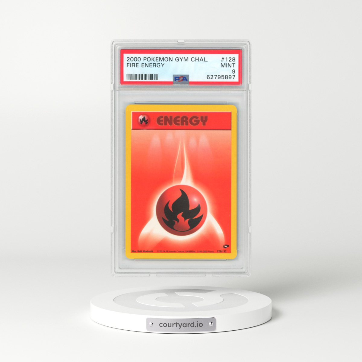 2000 Gym Challenge #128 Fire Energy (PSA 9 MINT)