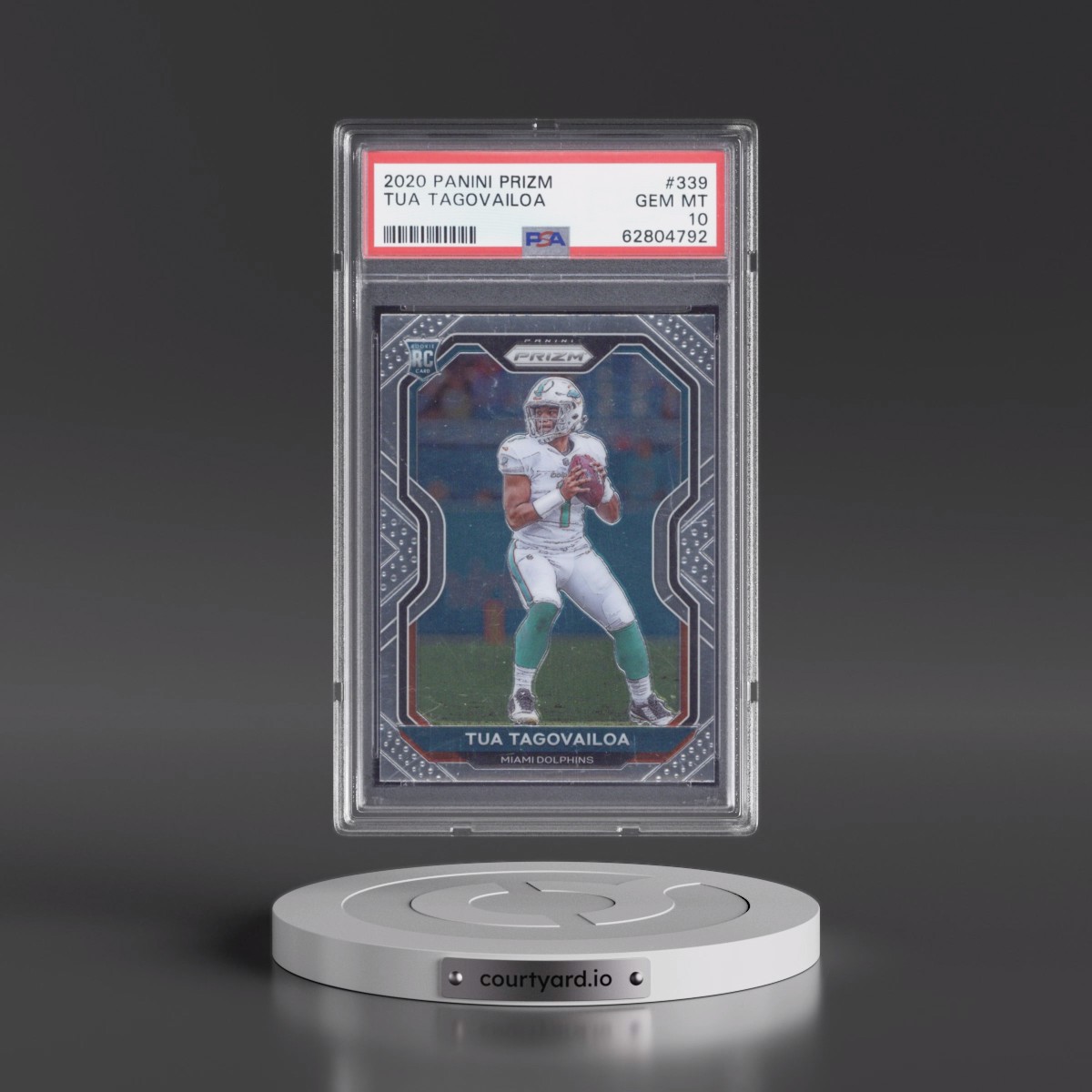 2020 Panini Prizm #339 Tua Tagovailoa (PSA 10 GEM MINT)