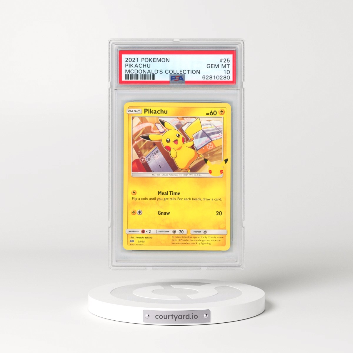 2021 Pokémon Mcdonald's Collection #25 Pikachu (PSA 10 GEM MINT)