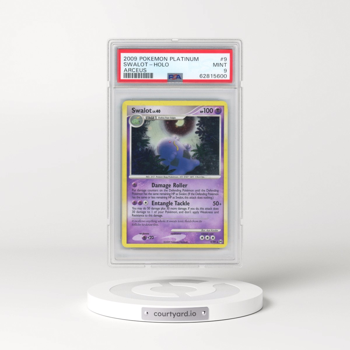 2009 Pokémon Platinum Arceus #9 Swalot - Holo (PSA 9 MINT)