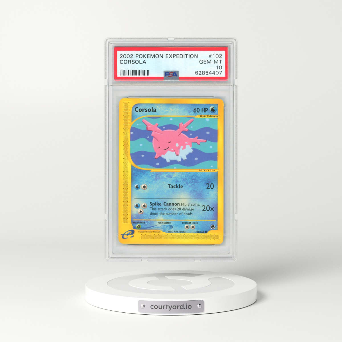2002 Expedition #102 Corsola (PSA 10 GEM MINT)