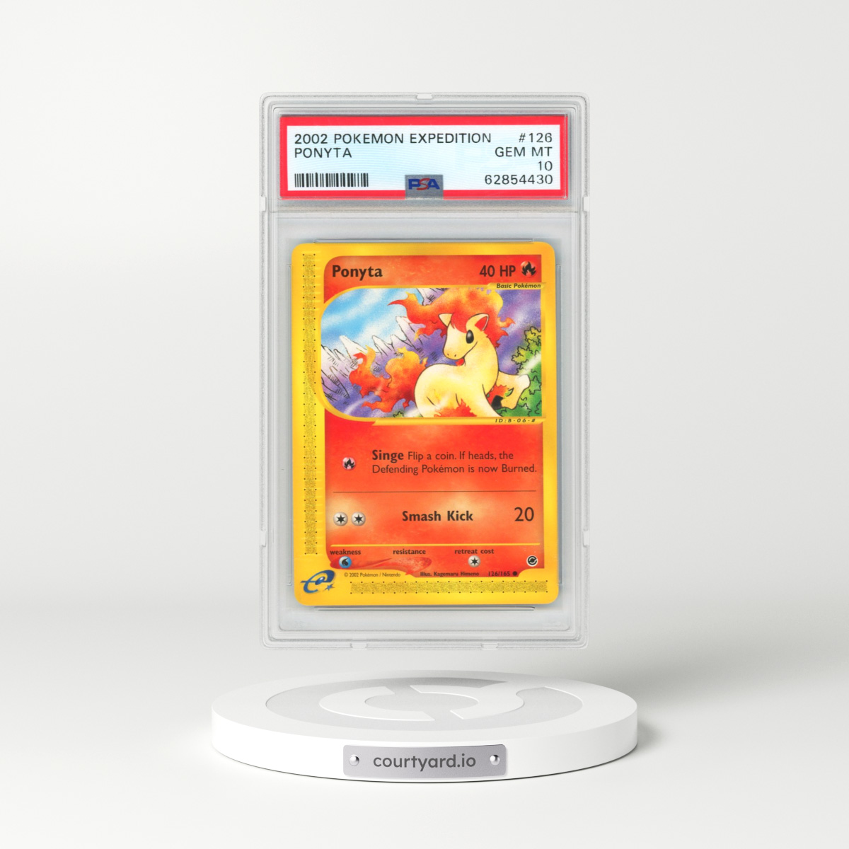 2002 Pokémon Expedition #126 Ponyta (PSA 10 GEM MINT)