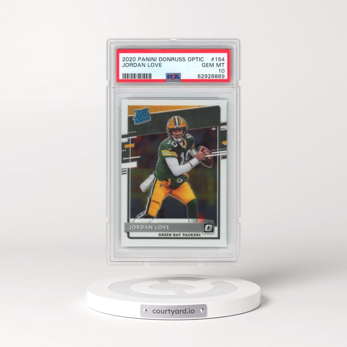 2020 Panini Donruss Optic #154 Jordan Love (PSA 10 GEM MINT)