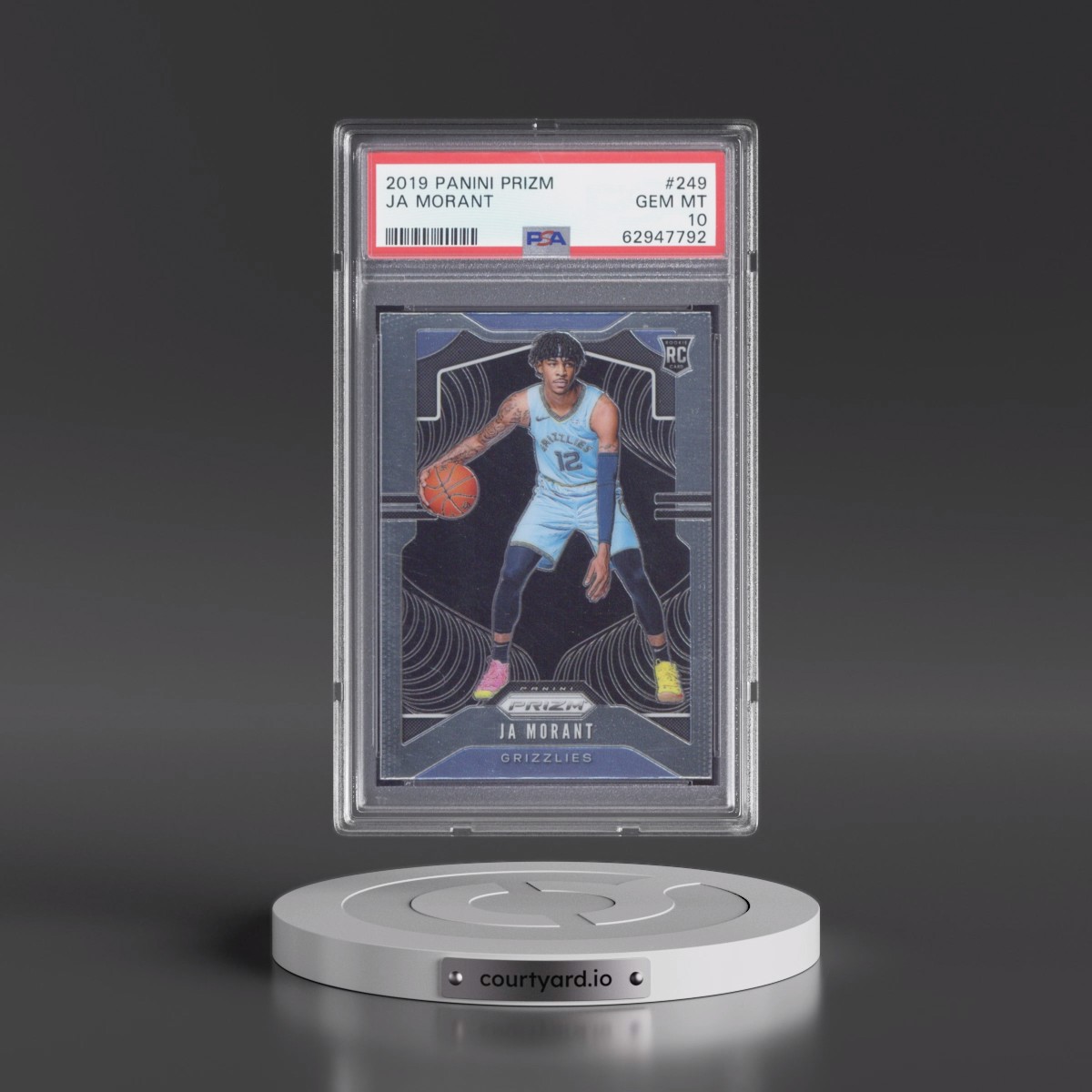 2019 Panini Prizm #249 Ja Morant (PSA 10 GEM MINT)