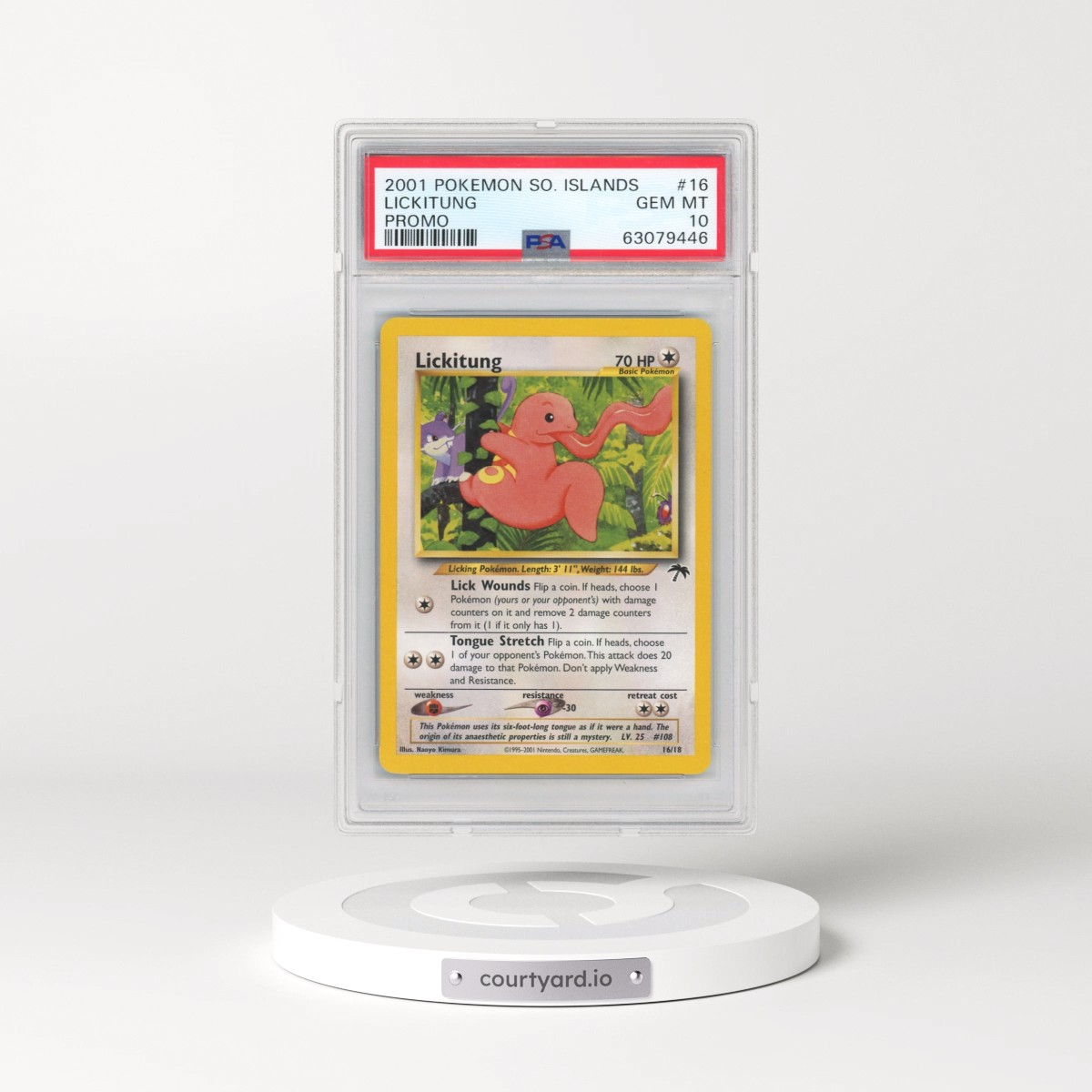 2001 Pokémon Southern Islands Promo #16 Lickitung (PSA 10 GEM MINT)