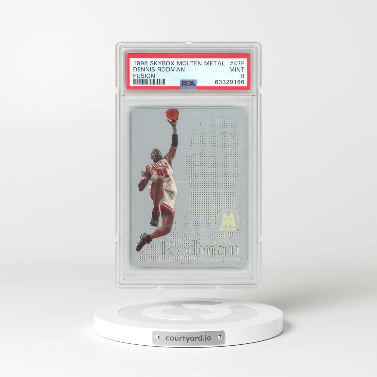 1998 Skybox Molten Metal Fusion #47F Dennis Rodman (PSA 9 MINT)