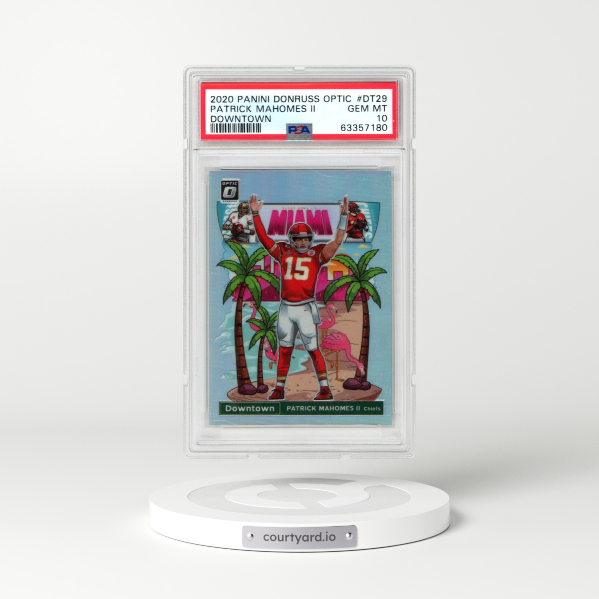 2020 Panini Donruss Optic Downtown #DT29 Patrick Mahomes II (PSA 10 GEM MINT)