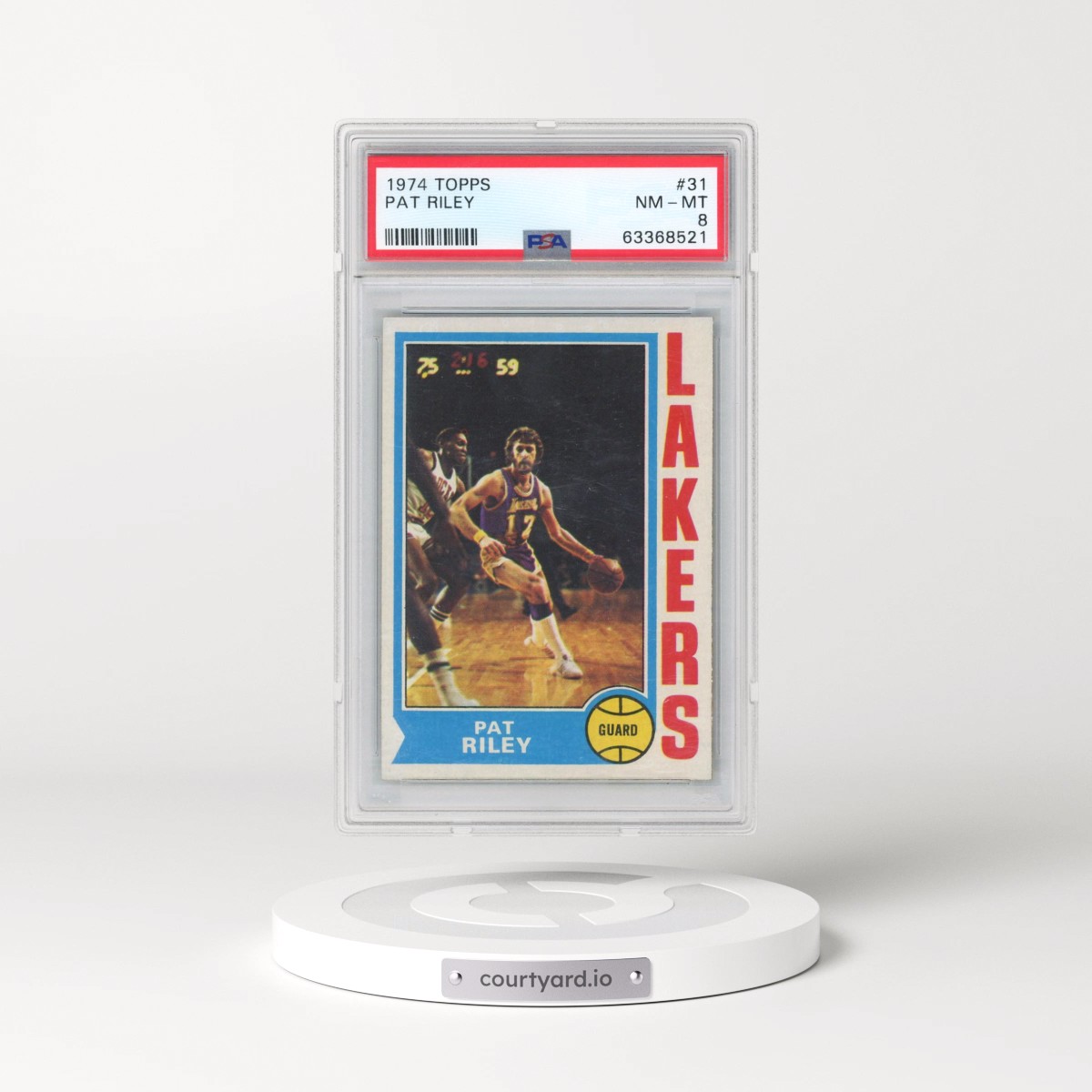 1974 Topps Pat Riley #31 PSA 8