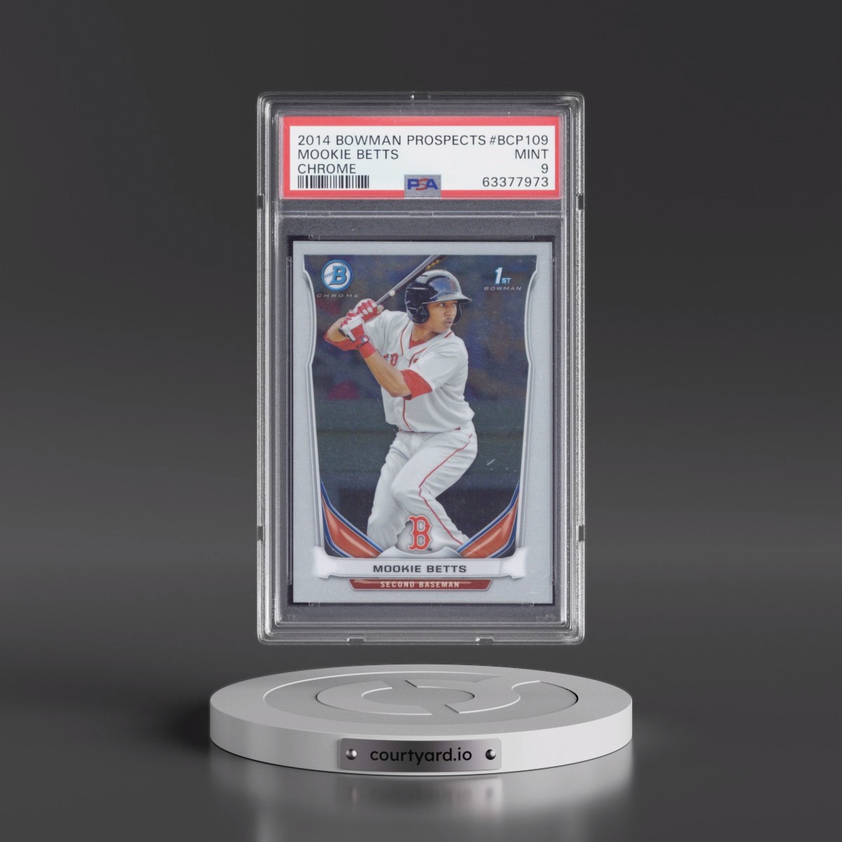 2014 Bowman Prospects #BCP109 Mookie Betts - Chrome (PSA 9 MINT)