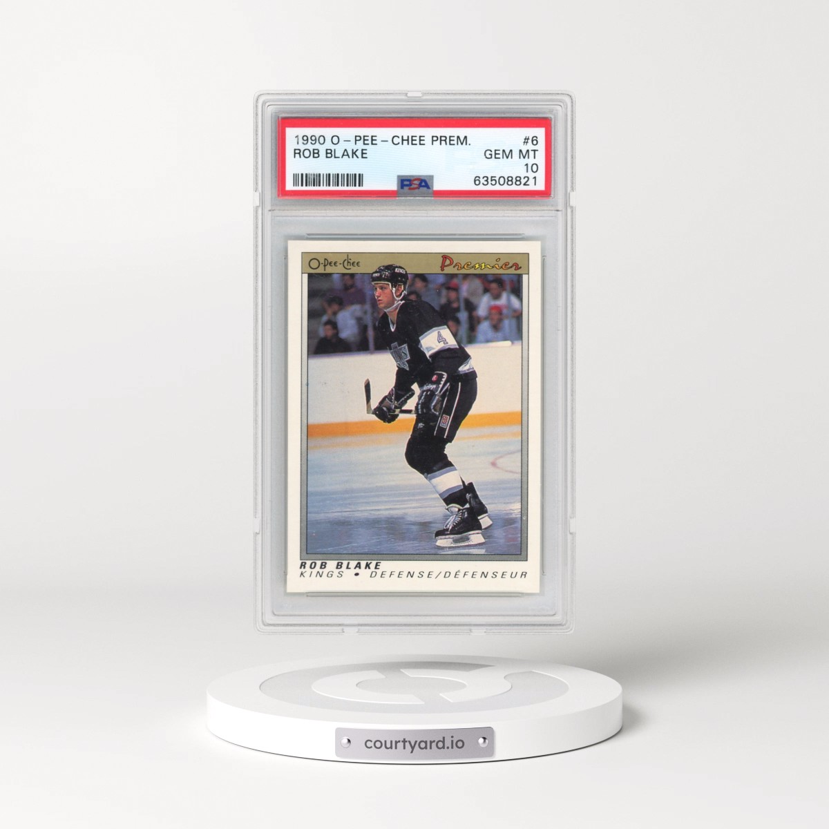 1990 O-Pee-Chee Premier #6 Rob Blake (PSA 10 GEM MINT)