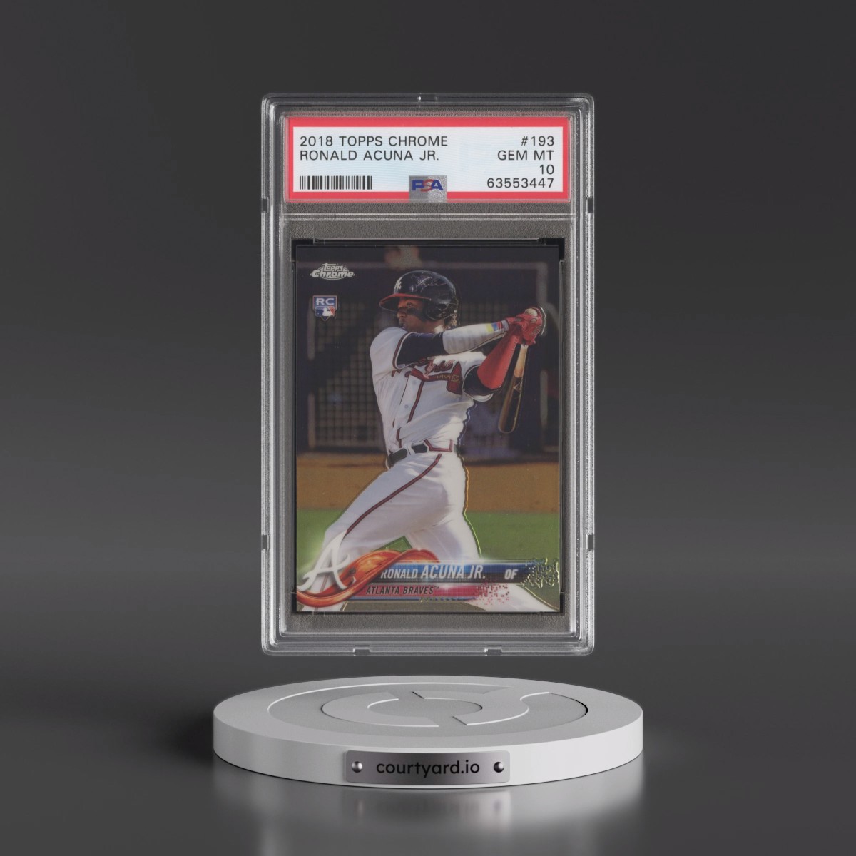 2018 Topps Chrome #193 Ronald Acuna Jr. (PSA 10 GEM MINT)