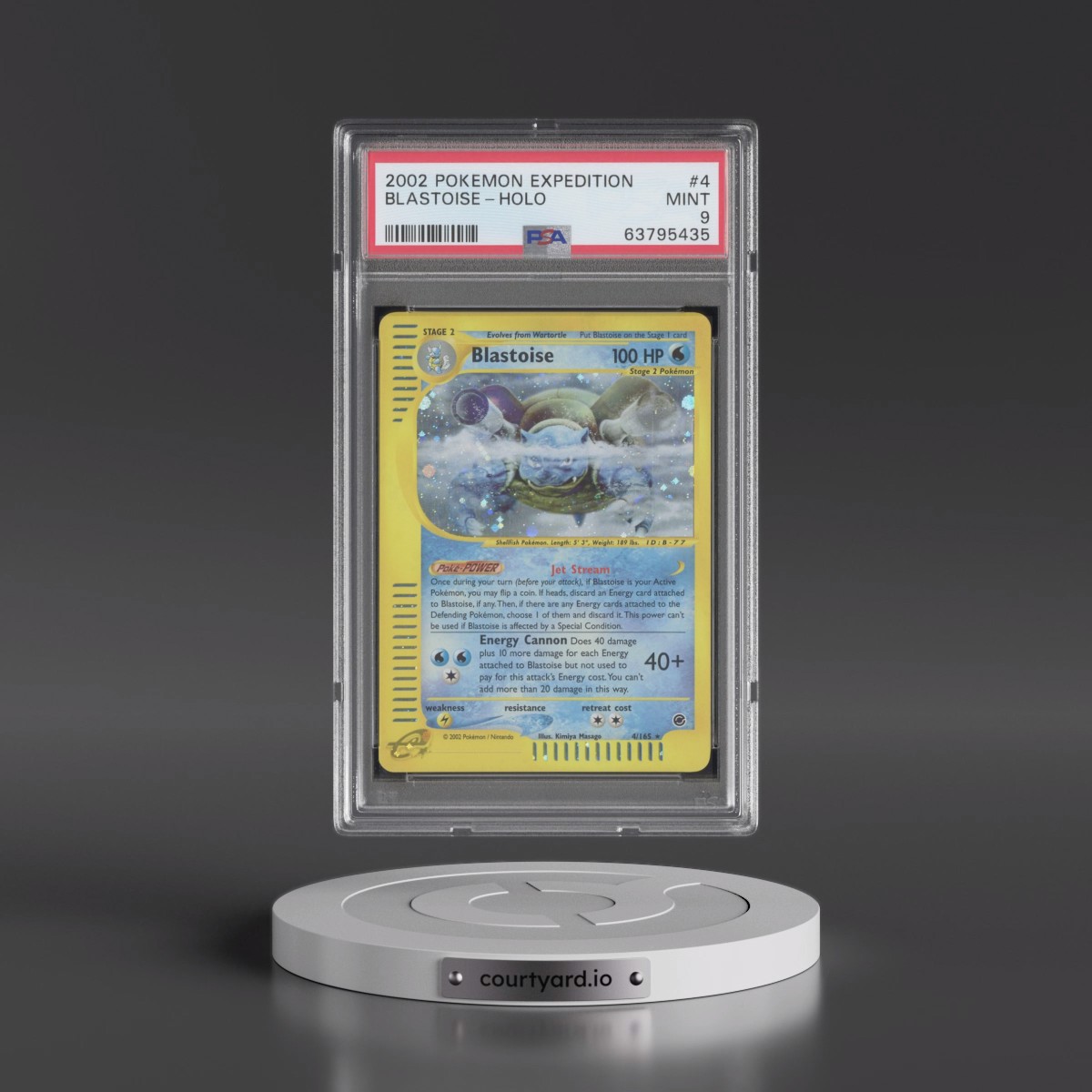 2002 Pokémon Expedition #4 Blastoise - Holo (PSA 9 MINT)