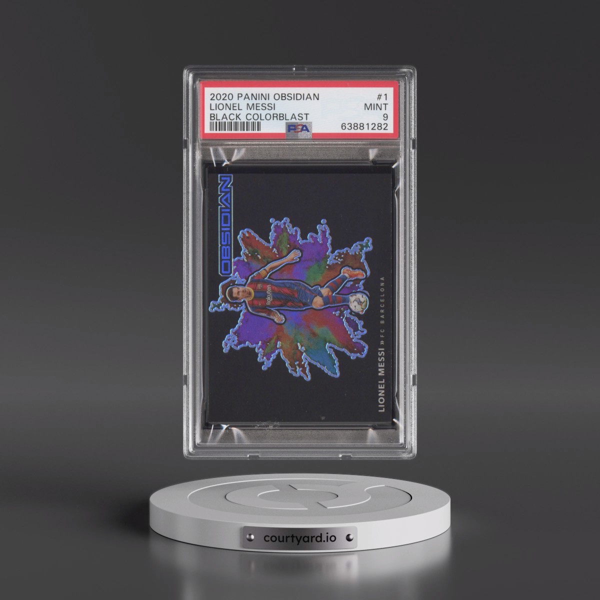 2020 Panini Obsidian Black Color Blast #1 Lionel Messi (PSA 9 MINT)