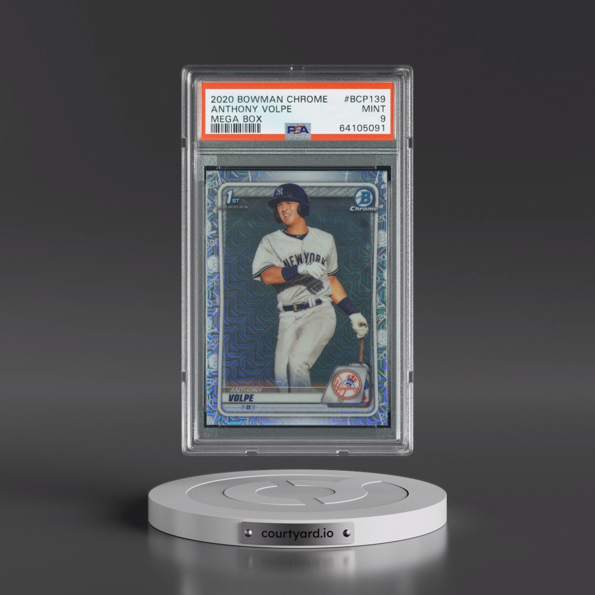 2020 Bowman Chrome Mega Box #BCP139 Anthony Volpe (PSA 9 MINT)