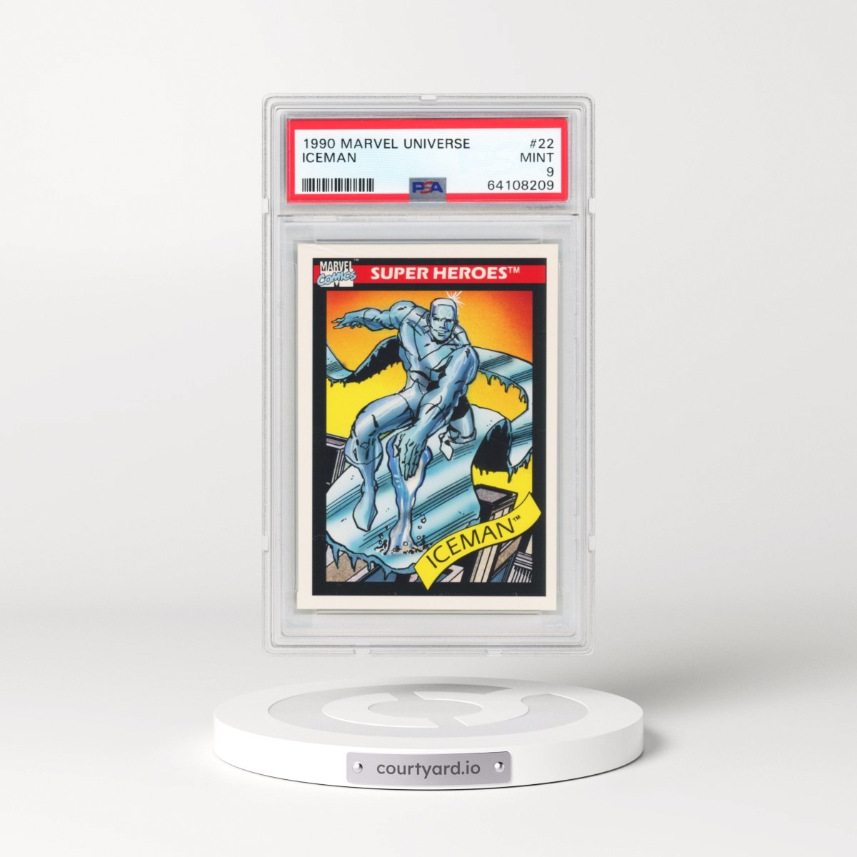 1990 Marvel Universe Iceman #22 PSA 9