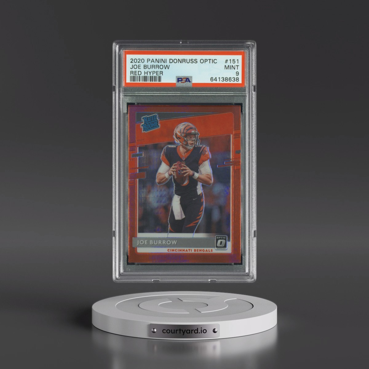 2020 Panini Donruss Optic Joe Burrow - Red Hyper #151 PSA 9