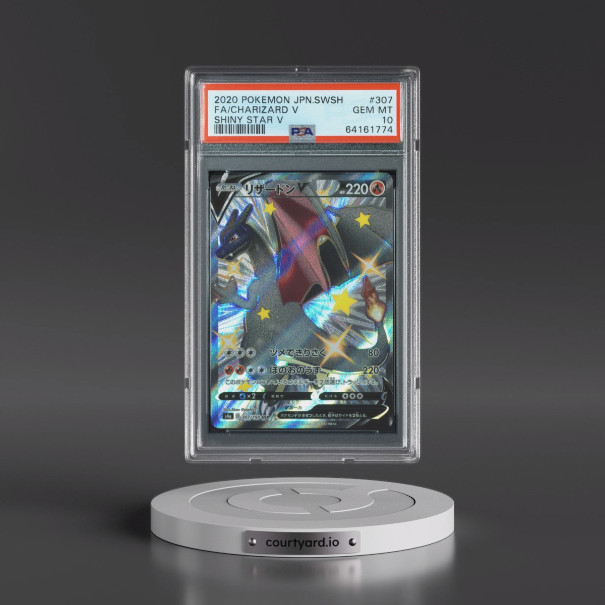 2020 Pokémon Sword & Shield Shiny Star V #307 Charizard V - Holo Full Art (PSA 10 GEM MINT)