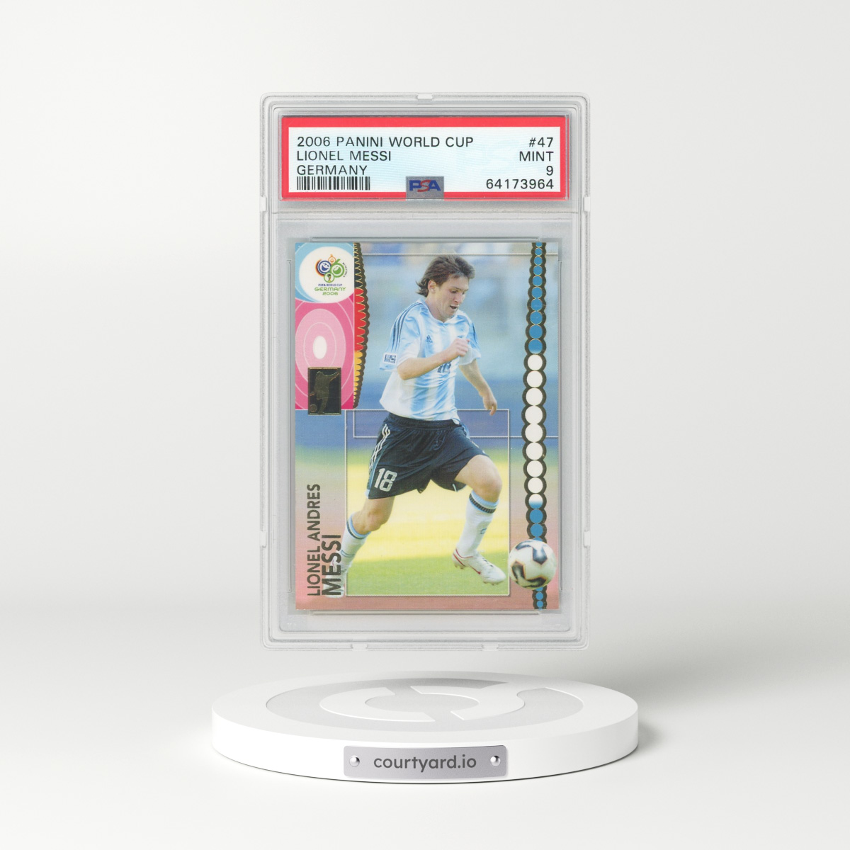 2006 Panini World Cup Germany #47 Lionel Messi (PSA 9 MINT)