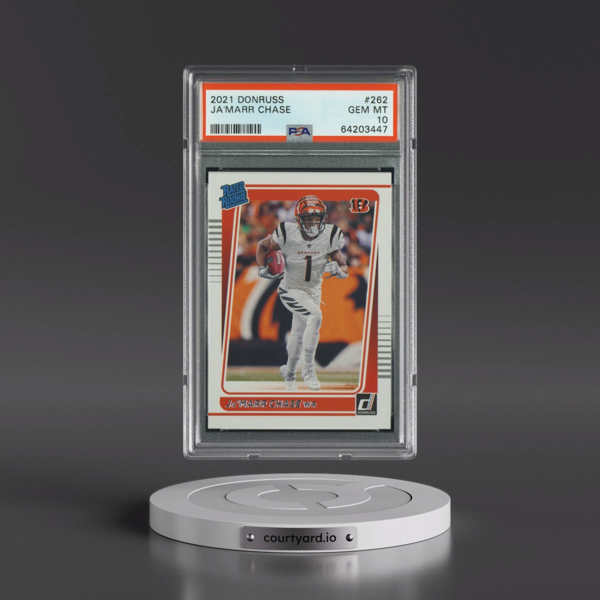 2021 Panini Donruss #262 JA'Marr Chase (PSA 10 GEM MINT)