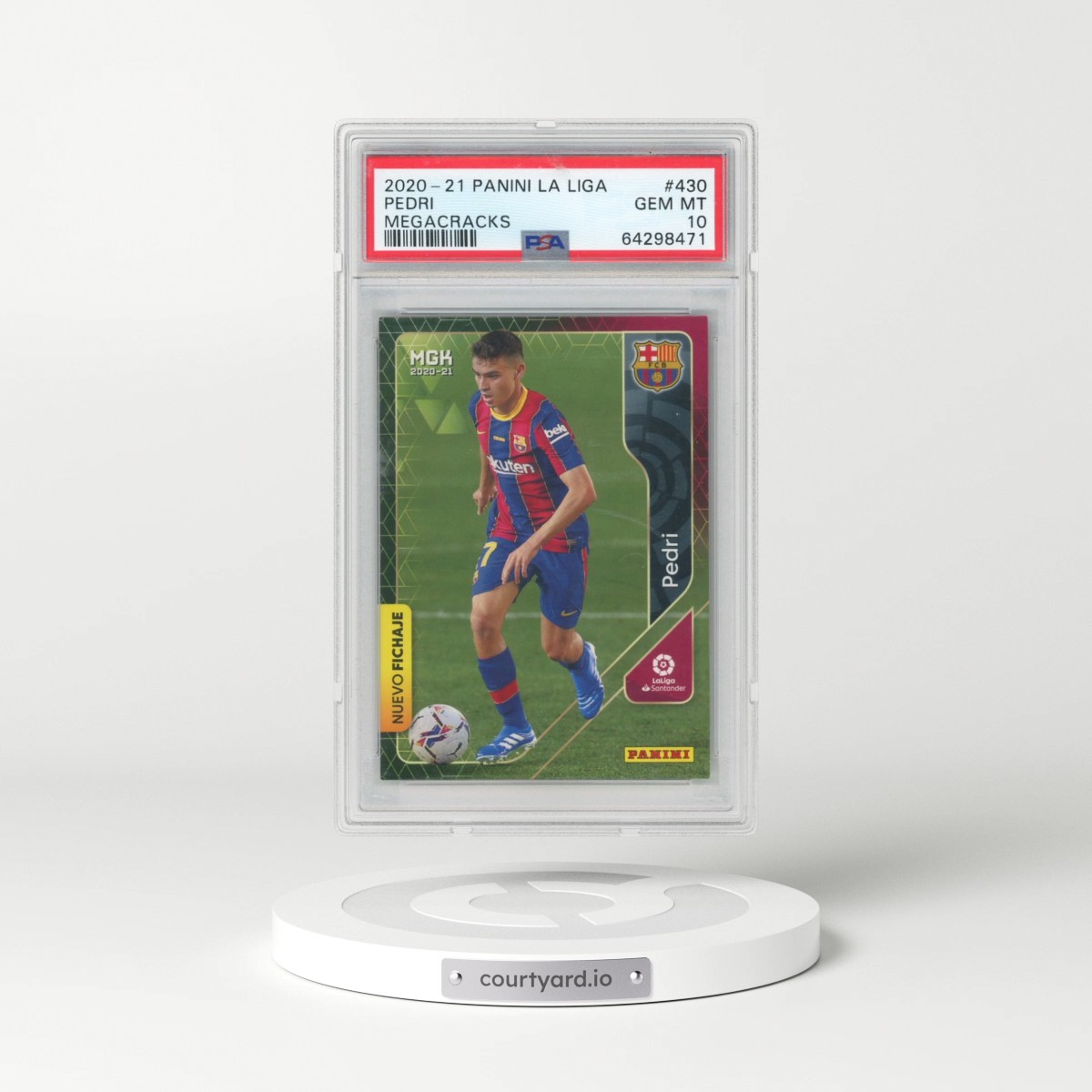 2020 Panini La Liga Megacracks #430 Pedri (PSA 10 GEM MINT)