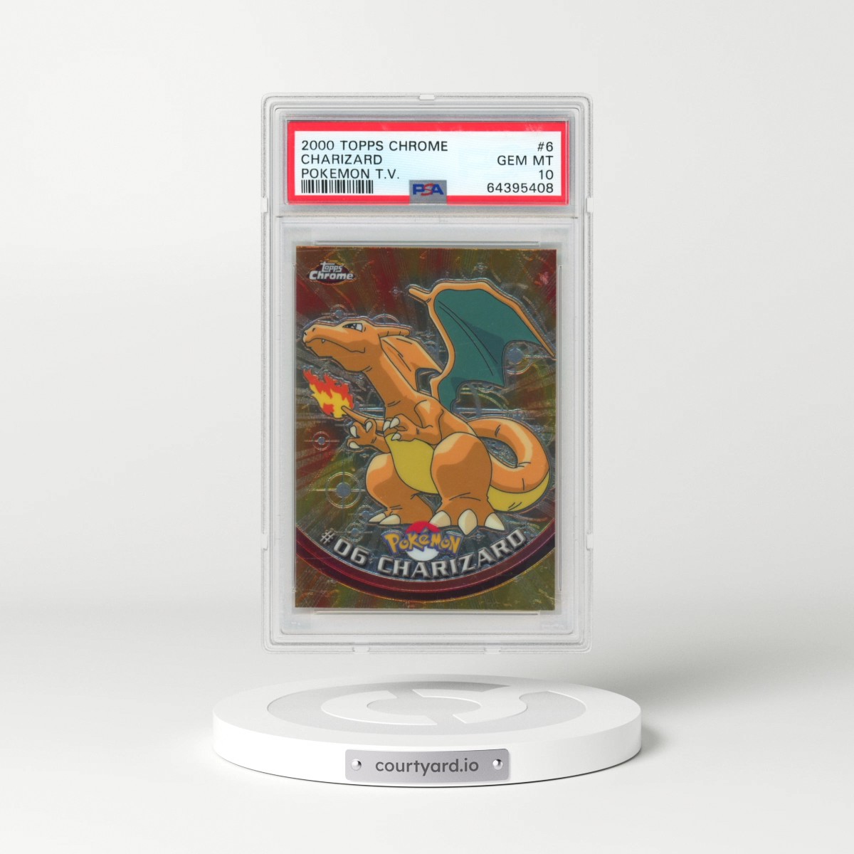 2000 Topps Chrome Pokémon T.V. #6 Charizard (PSA 10 GEM MINT)