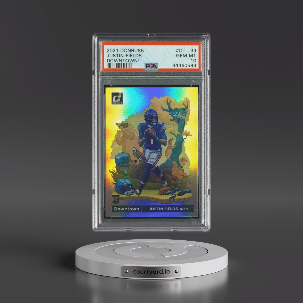 2021 Panini Donruss Downtown #DT-39 Justin Fields (PSA 10 GEM MINT)