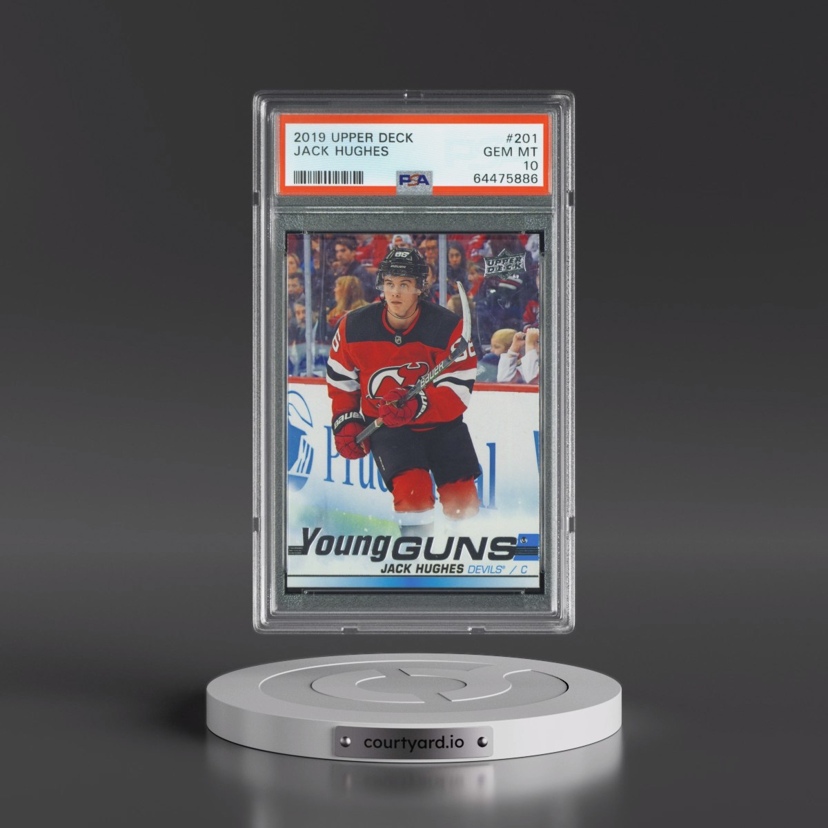 2019 Upper Deck #201 Jack Hughes (PSA 10 GEM MINT)