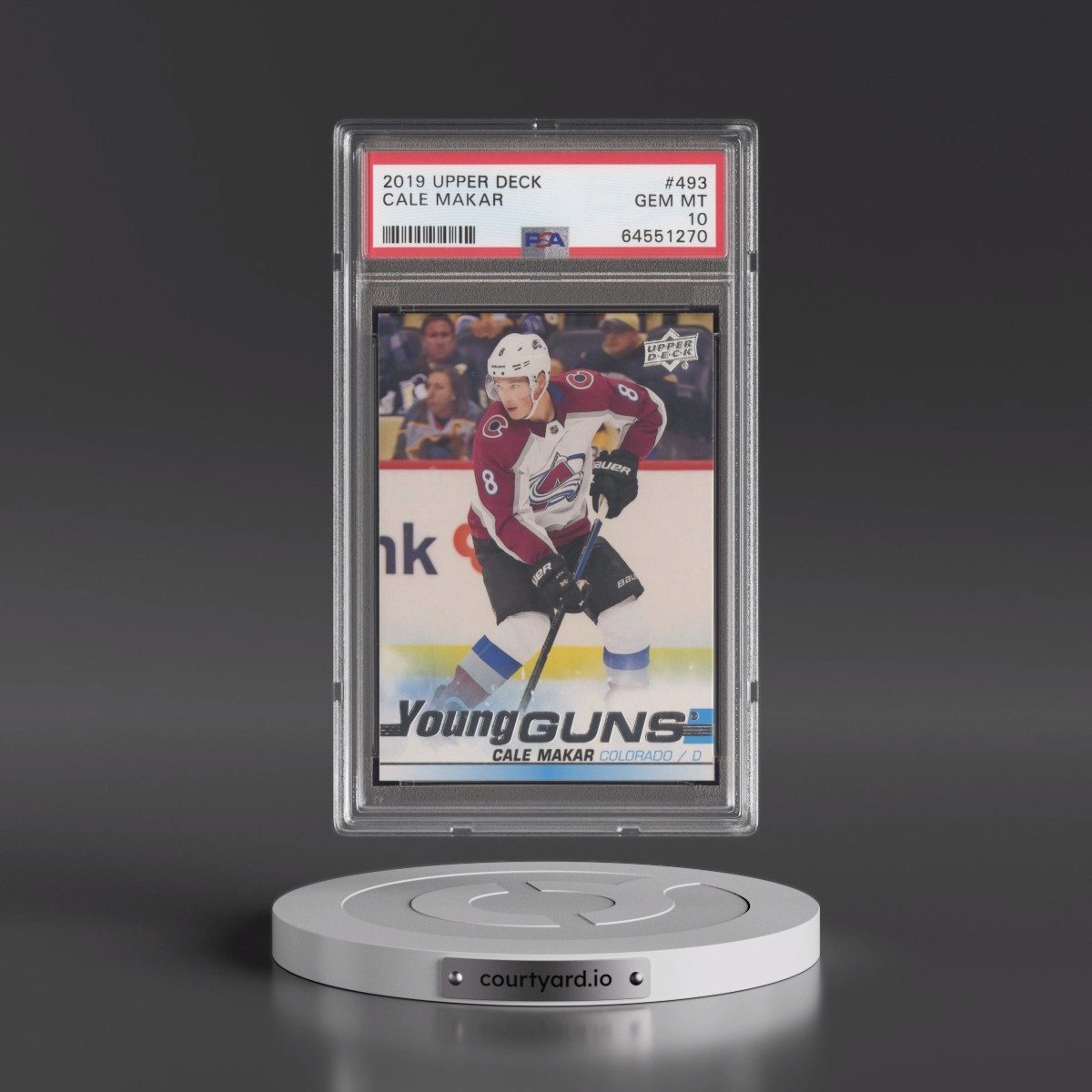 2019 Upper Deck #493 Cale Makar (PSA 10 GEM MINT)