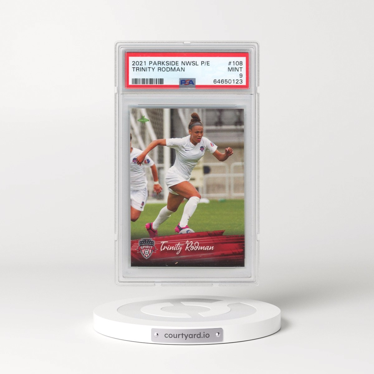 2021 Parkside Nwsl Premier Edition #108 Trinity Rodman (PSA 9 MINT)
