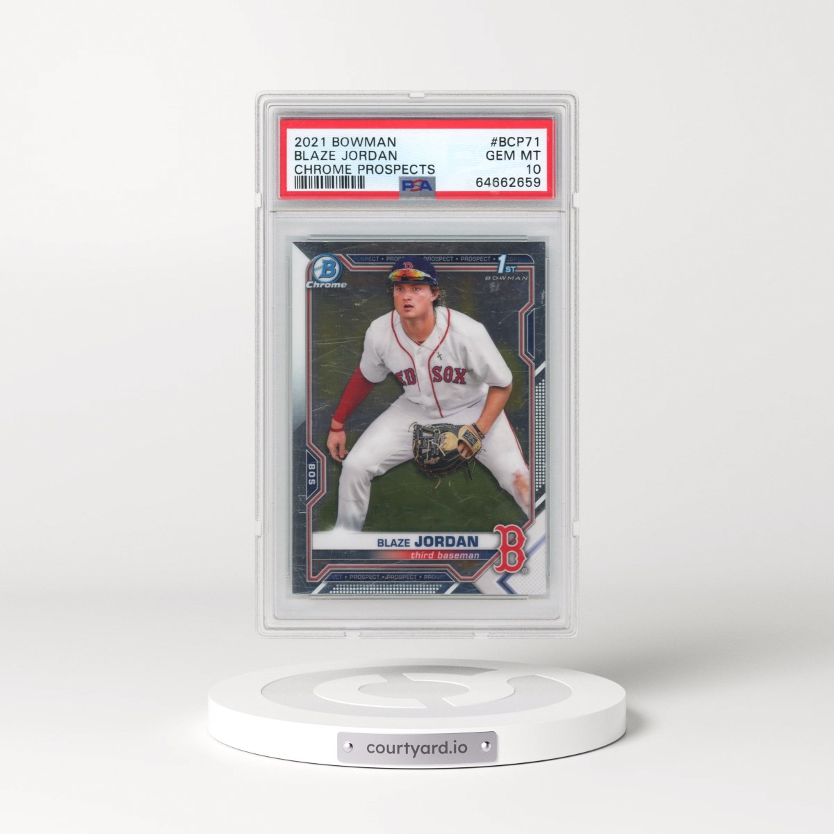 2021 Bowman Chrome Prospects #BCP71 Blaze Jordan (PSA 10 GEM MINT)