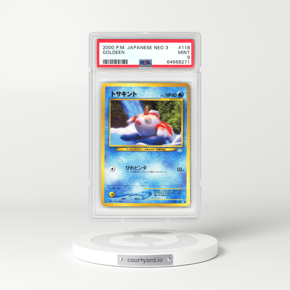 2000 Japanese Neo 3 #118 Goldeen (PSA 9 MINT)