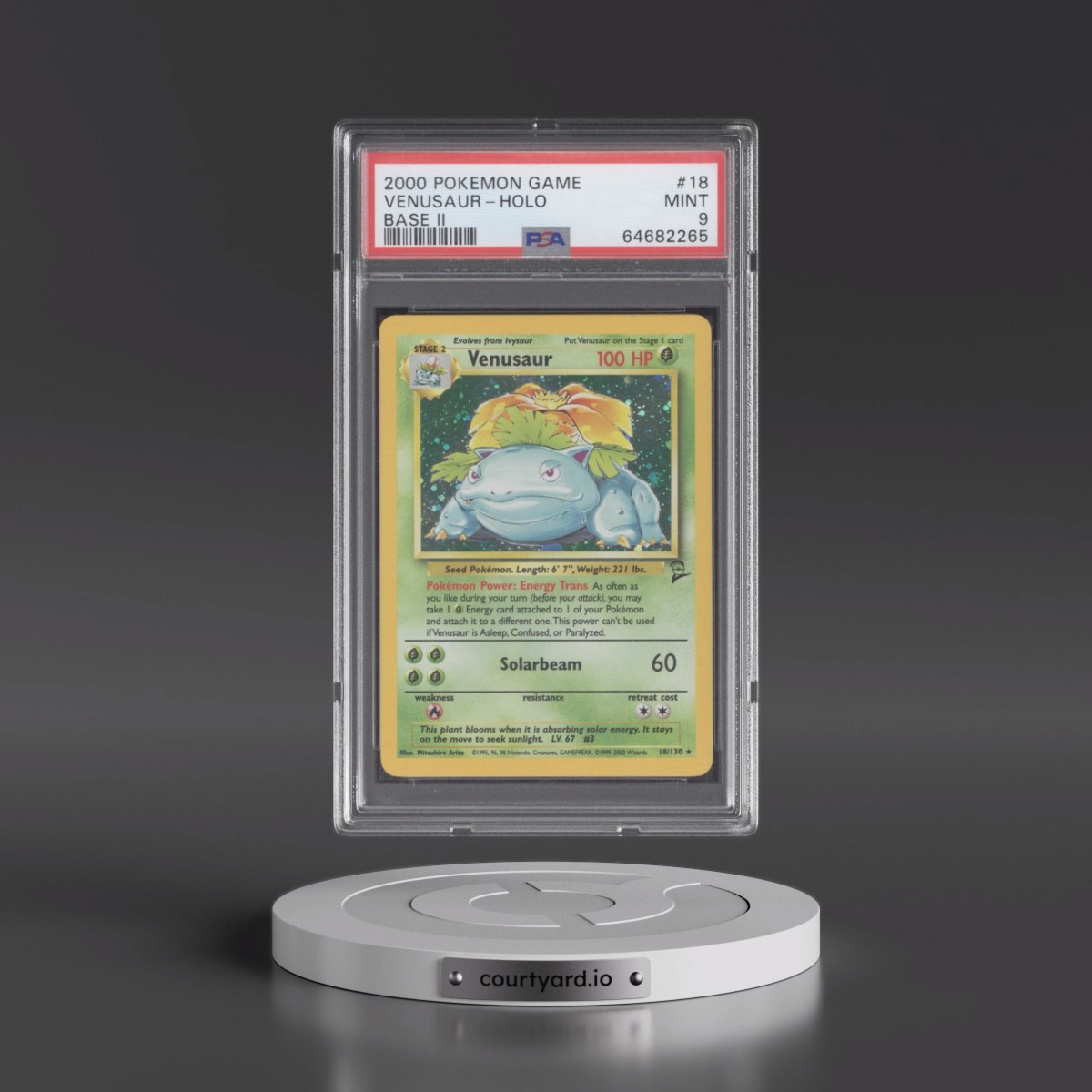 2000 Pokémon Game Base II Venusaur - Holo #18 PSA 9