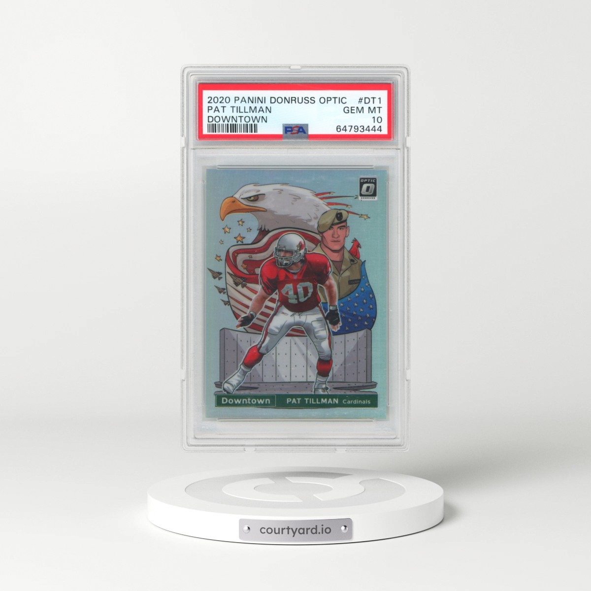 2020 Panini Donruss Optic Downtown #DT1 Pat Tillman (PSA 10 GEM MINT)