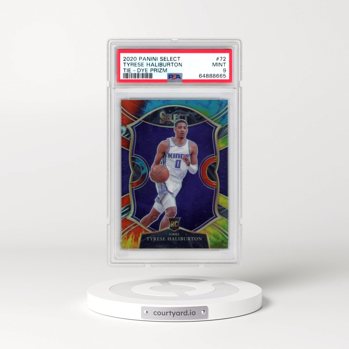 2020 Panini Select #72 Tyrese Haliburton - Tie-Dye Prizm (PSA 9 MINT)
