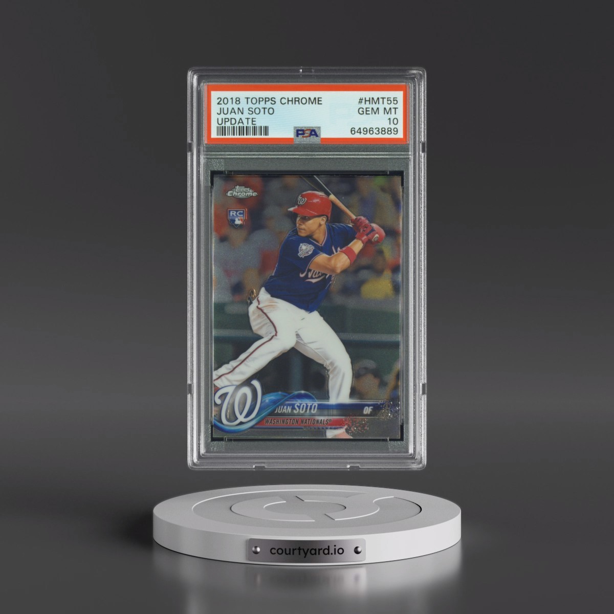2018 Topps Chrome Update Juan Soto #HMT55 PSA 10
