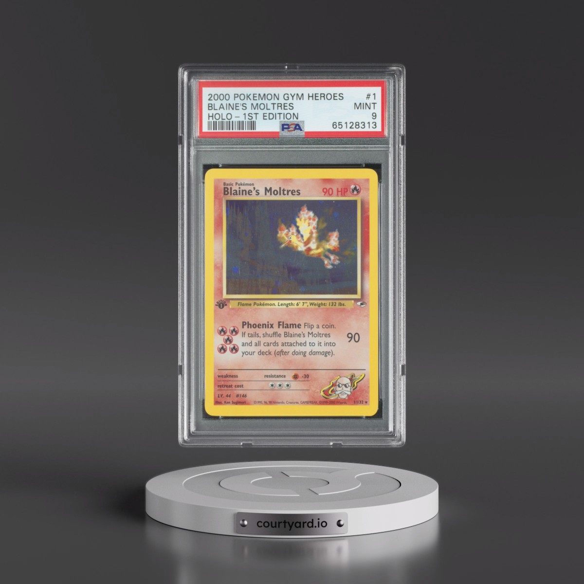 2000 Pokémon Gym Heroes #1 Blaine's Moltres - 1st Edition Holo (PSA 9 MINT)