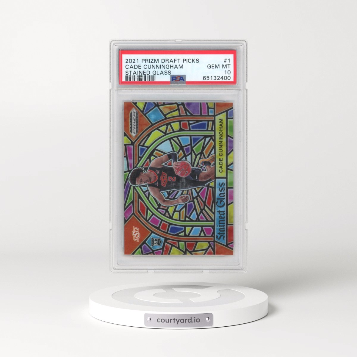 2021 Panini Prizm Draft Picks Stained Glass #1 Cade Cunningham (PSA 10 GEM MINT)