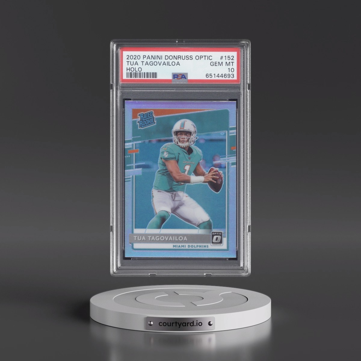 2020 Panini Donruss Optic Tua Tagovailoa - Holo #152 PSA 10