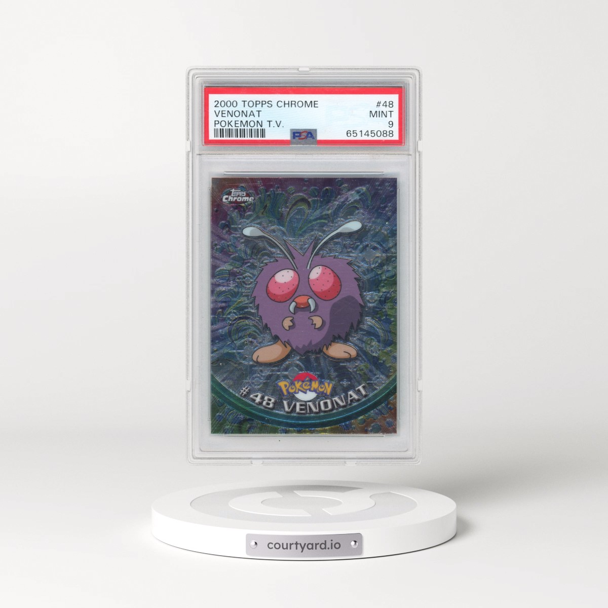 2000 Topps Chrome Pokémon T.V. #48 Venonat (PSA 9 MINT)