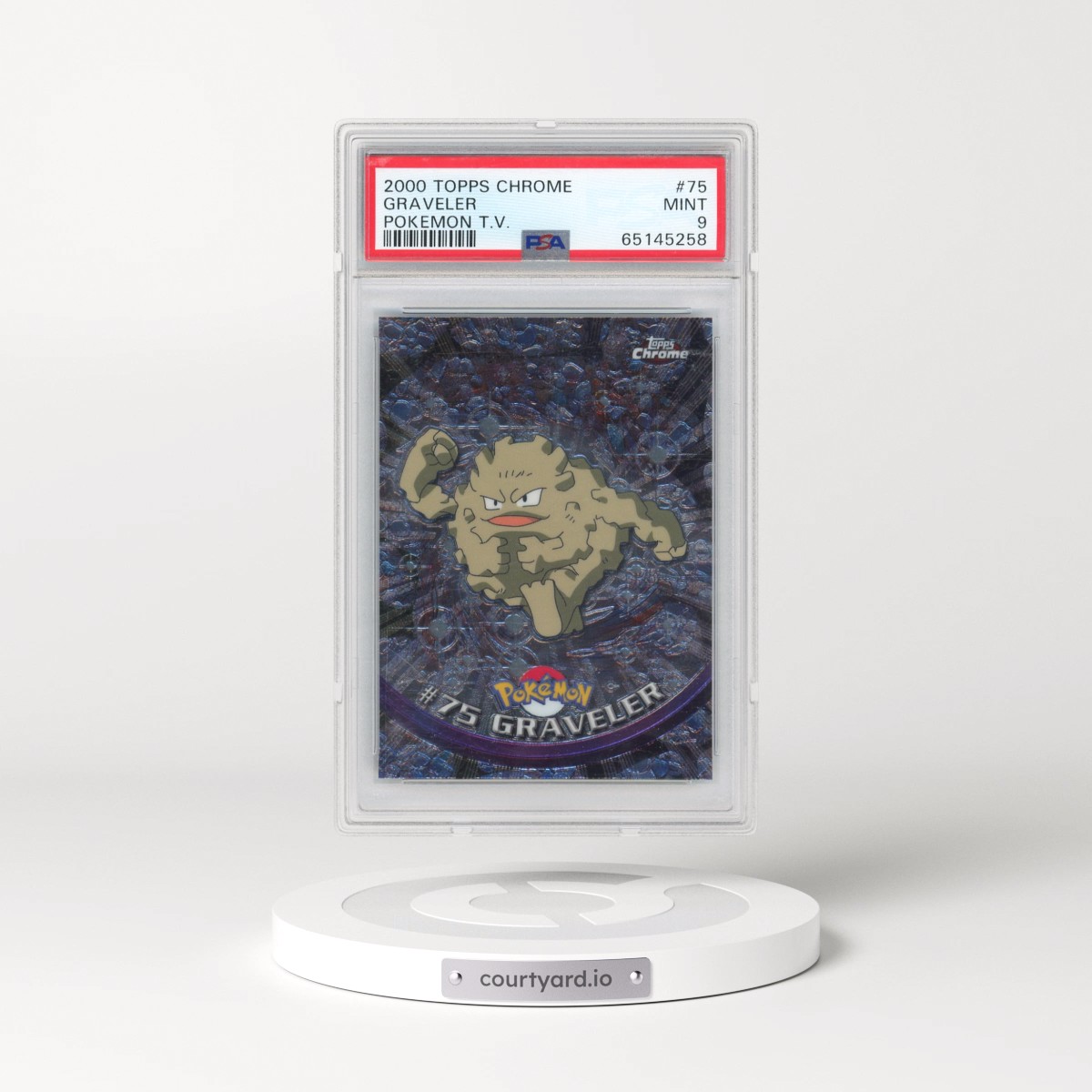 2000 Topps Chrome Pokémon T.V. #75 Graveler (PSA 9 MINT)